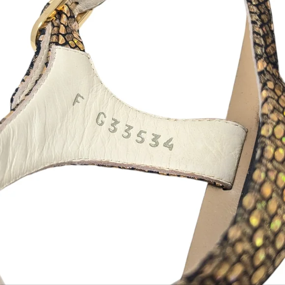 Chanel 2018 Interlocking CC T-Strap Fantasy Chain Thong Sandals Size EU 40 - Picture 11 of 15